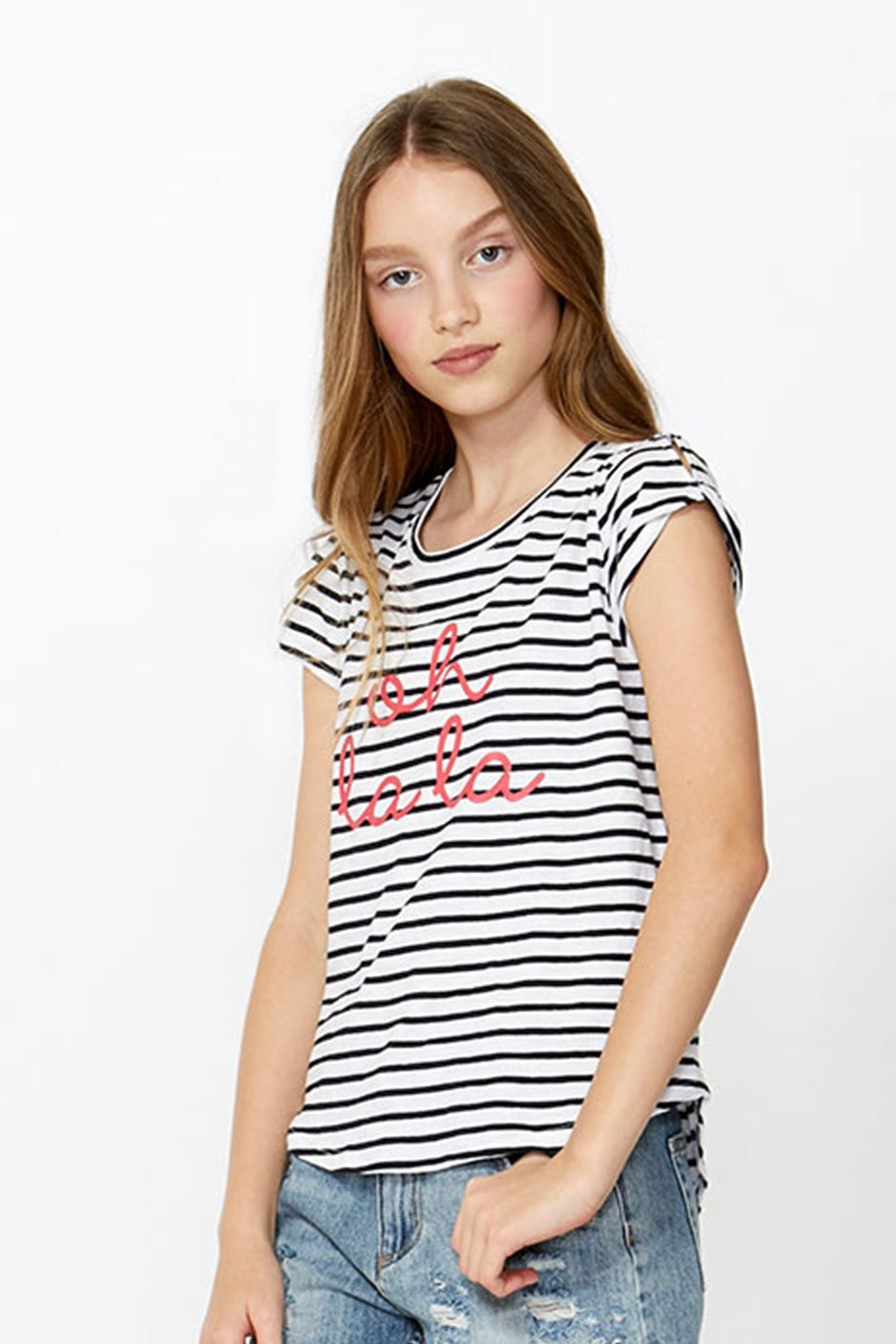 [TEST] Kids Cut Out Shoulder Tee