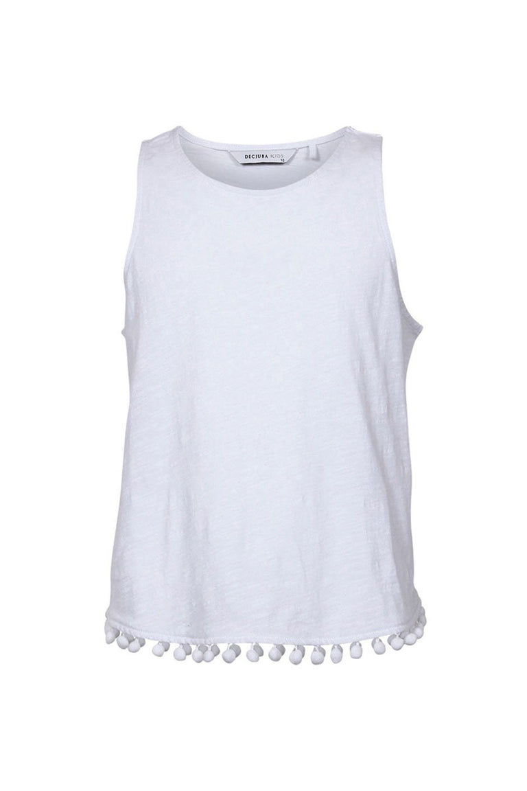 [TEST] Kids Pom Pom Trim Tank