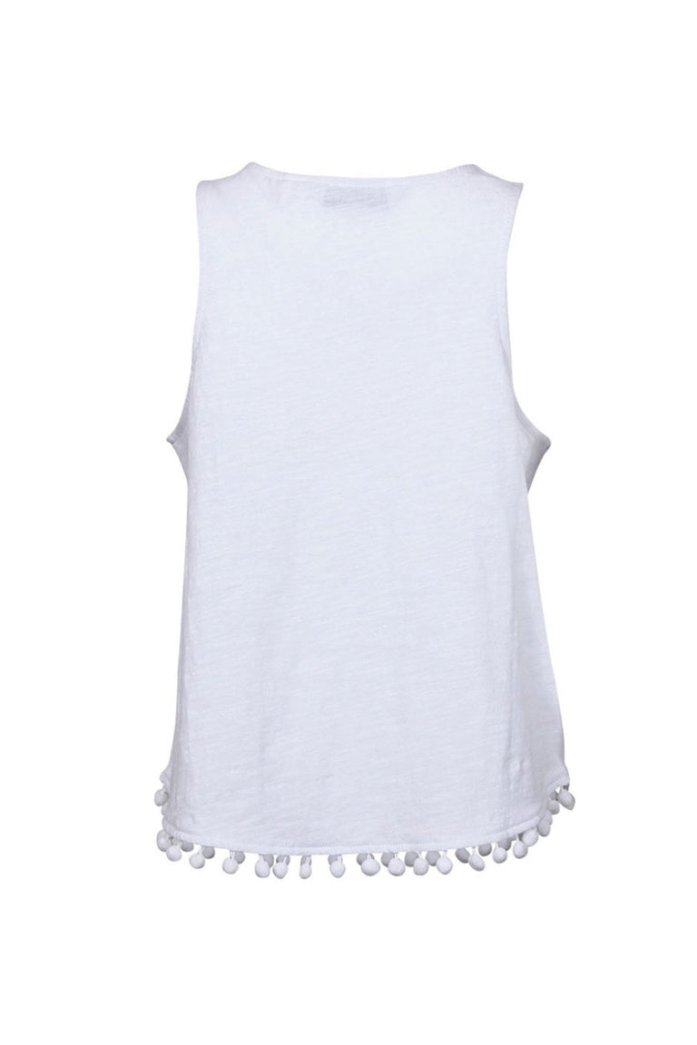 [TEST] Kids Pom Pom Trim Tank