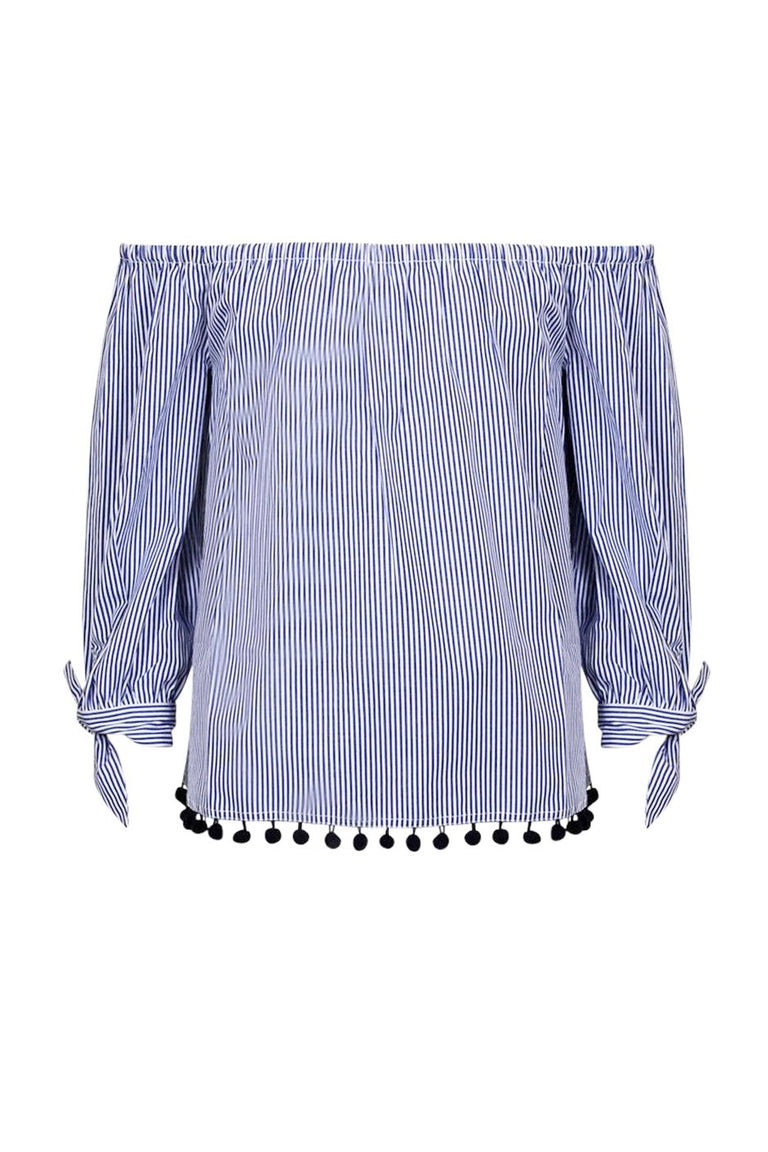 [TEST] Kids Off Shoulder Tie Slv Top