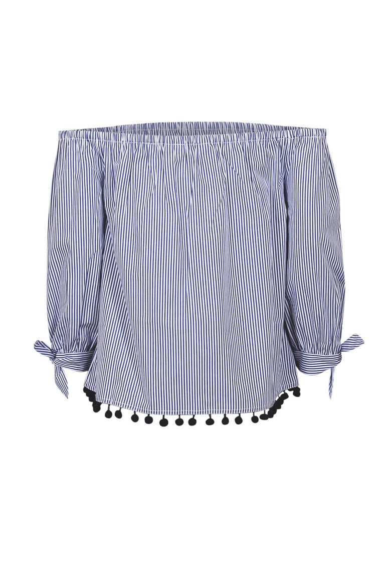 [TEST] Kids Off Shoulder Tie Slv Top