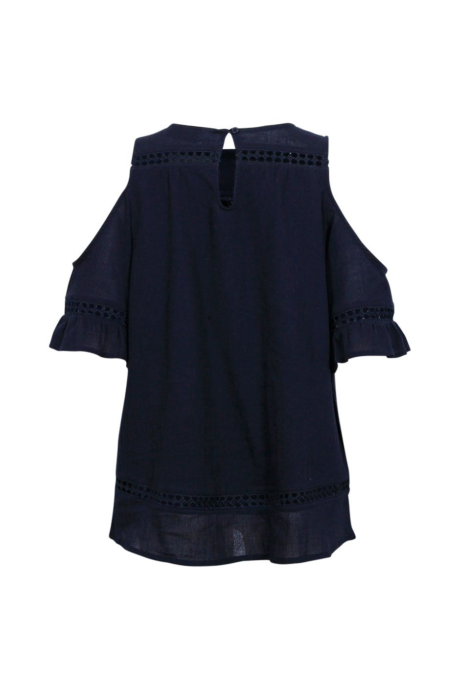 [TEST] Kids Lace Cold Shoulder Top