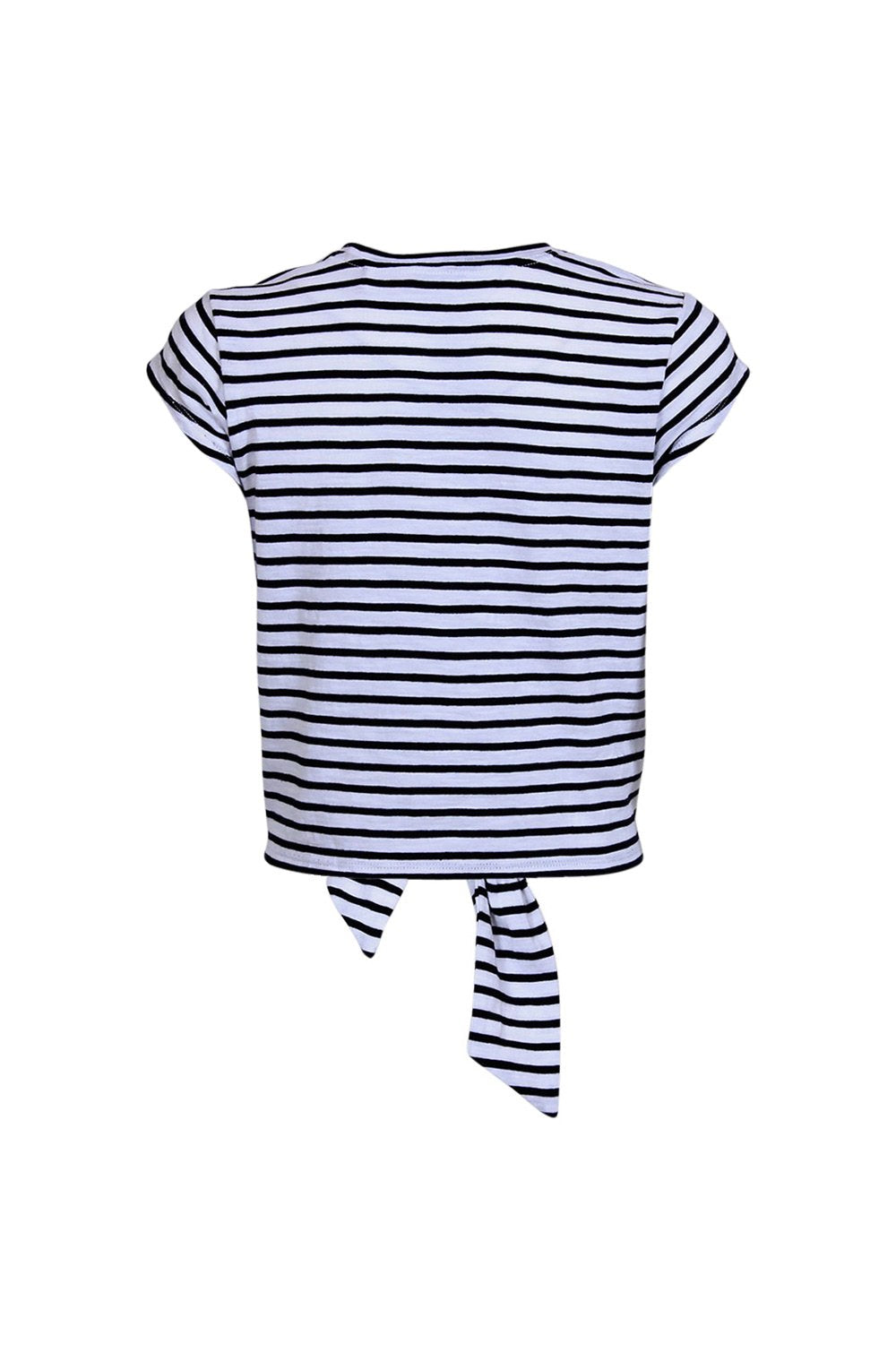 [TEST] Kids Tie Front Stripe Tee