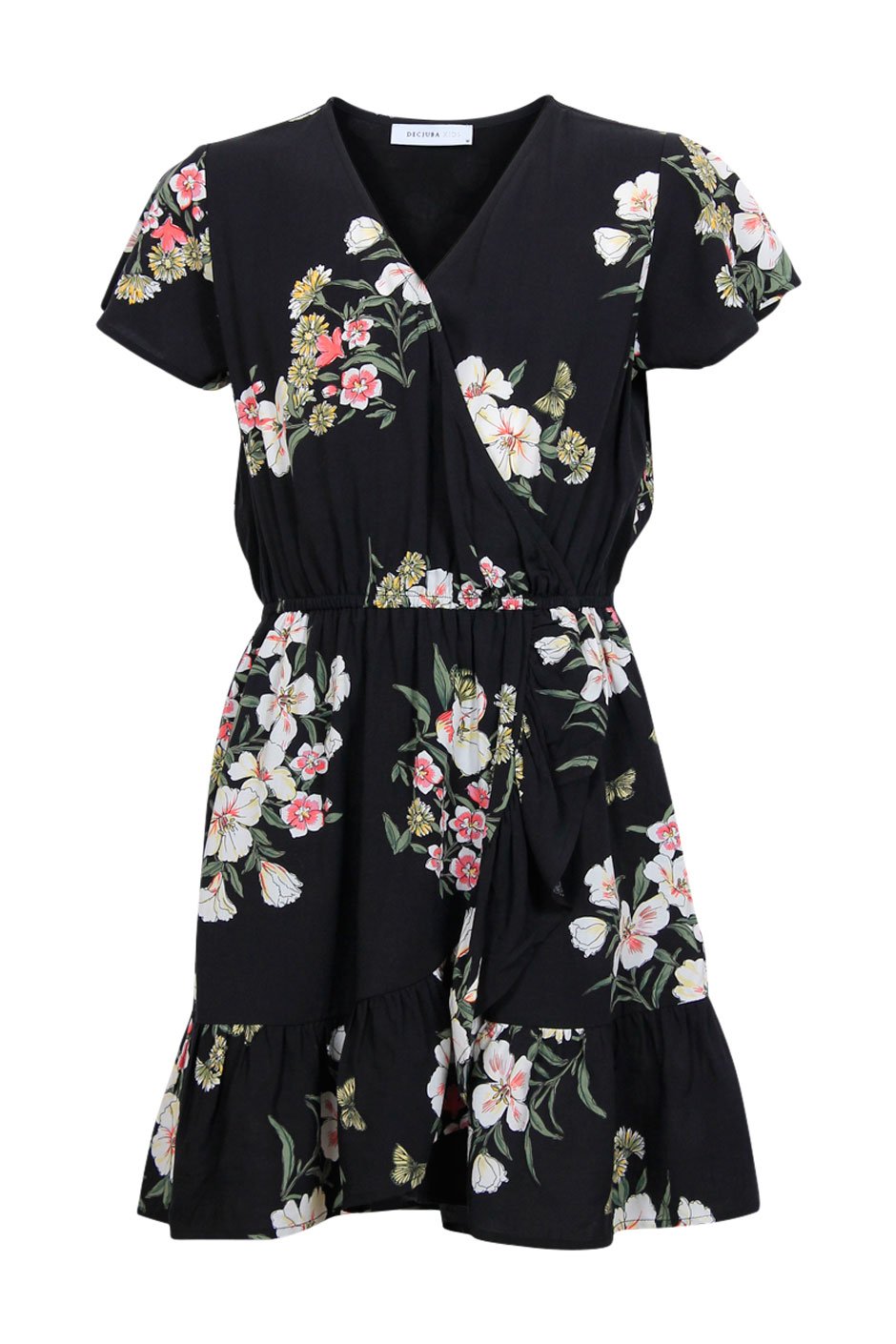 [TEST] Kids Floral Print Wrap Dress