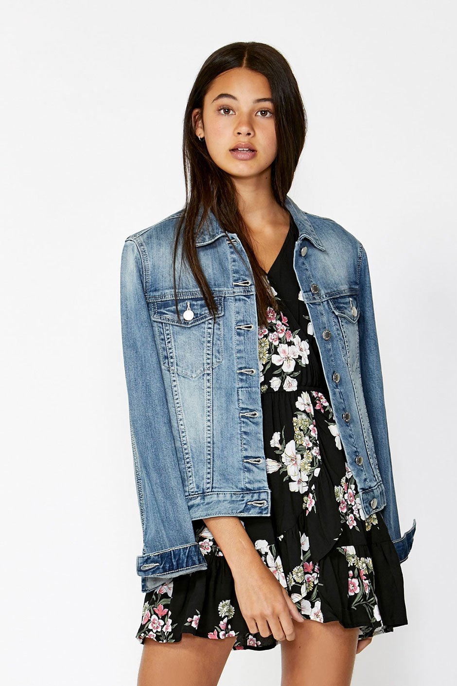 [TEST] Kids Floral Print Wrap Dress