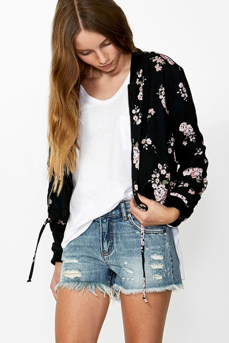 [TEST] Kids Floral Print Bomber