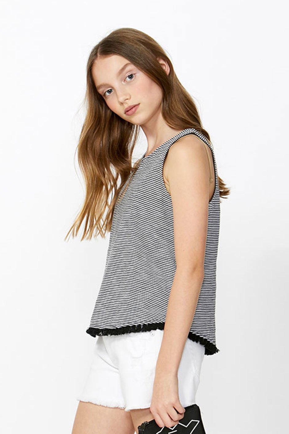 [TEST] Kids Tassel Trim Tank