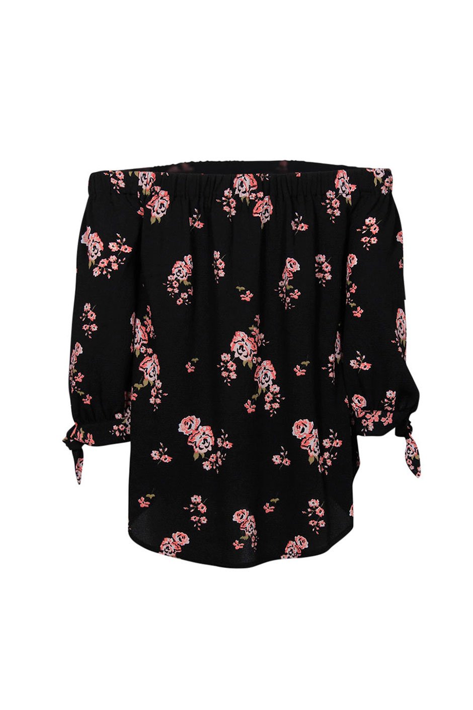 [TEST] Kids Floral Off Shoulder Top