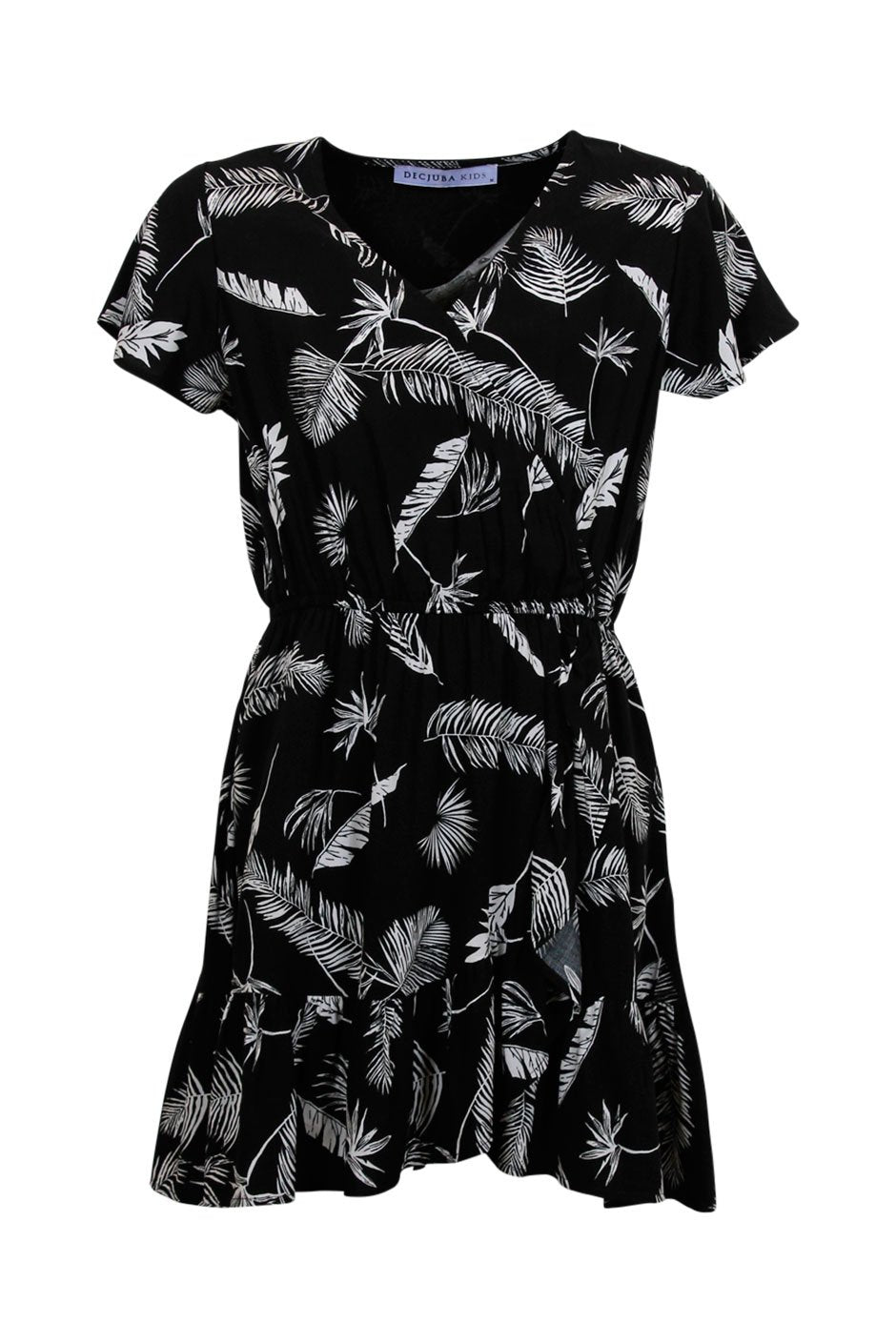 [TEST] Kids Tropical Print Wrap Dress