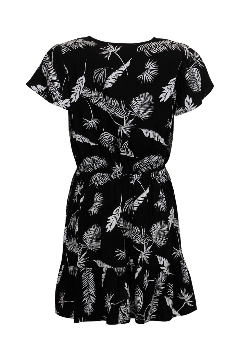 [TEST] Kids Tropical Print Wrap Dress