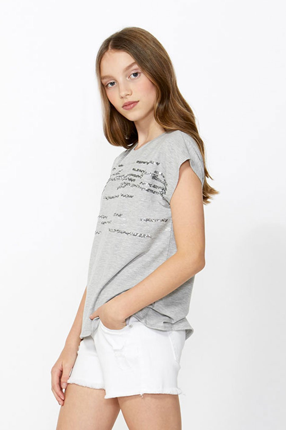 [TEST] Kids Sequin Detail Tee