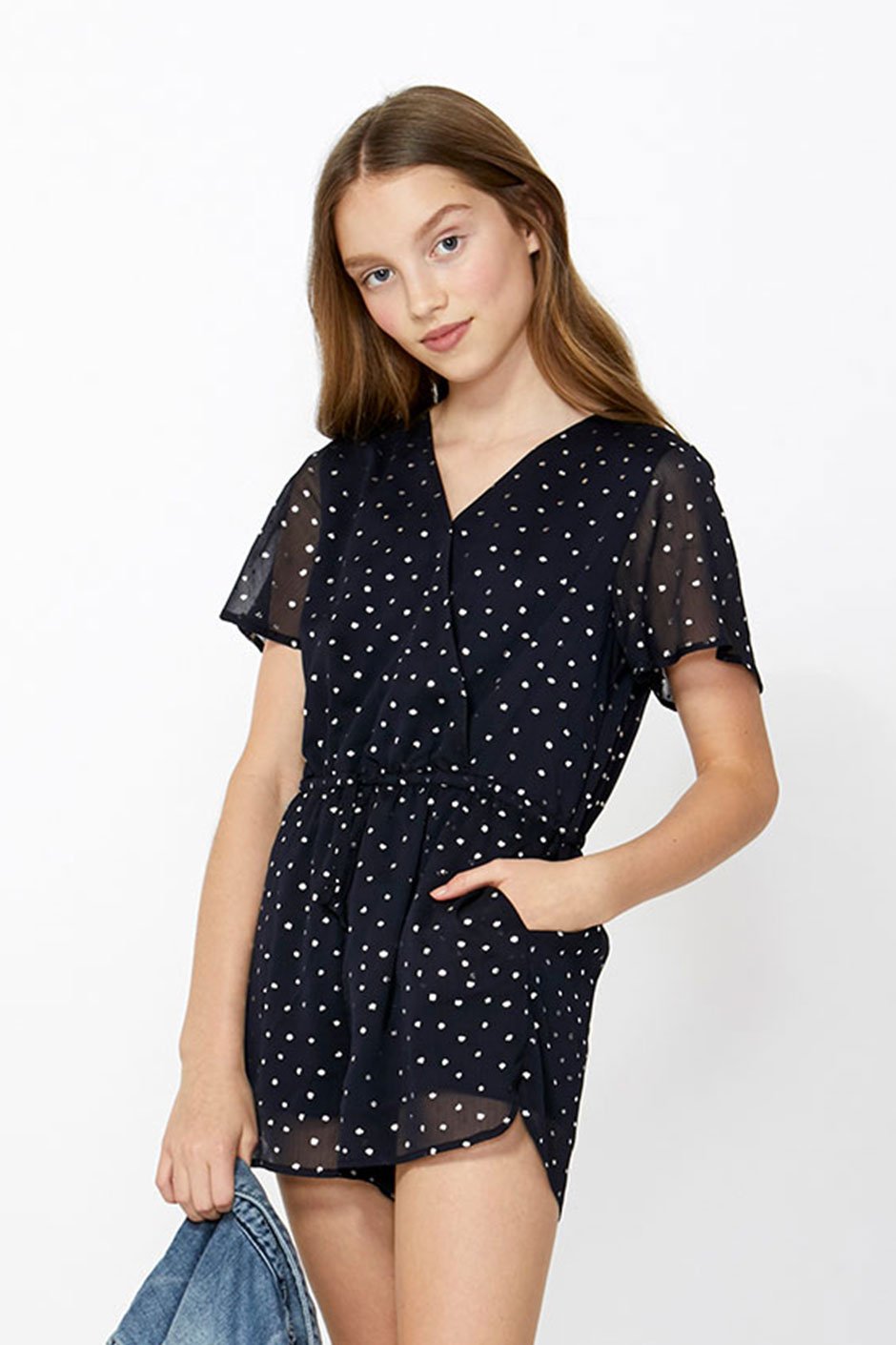 [TEST] Kids Cross Front Spot Playsuit