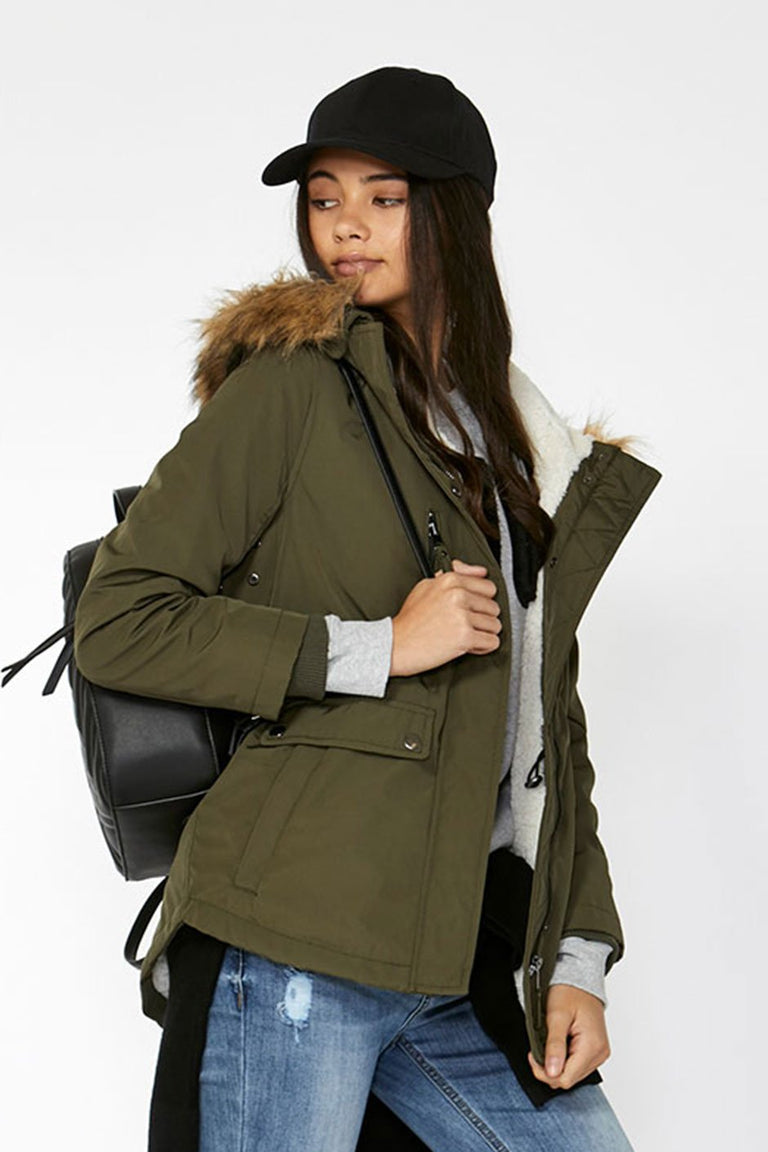 [TEST] Kids Faux Fur Hood Parka