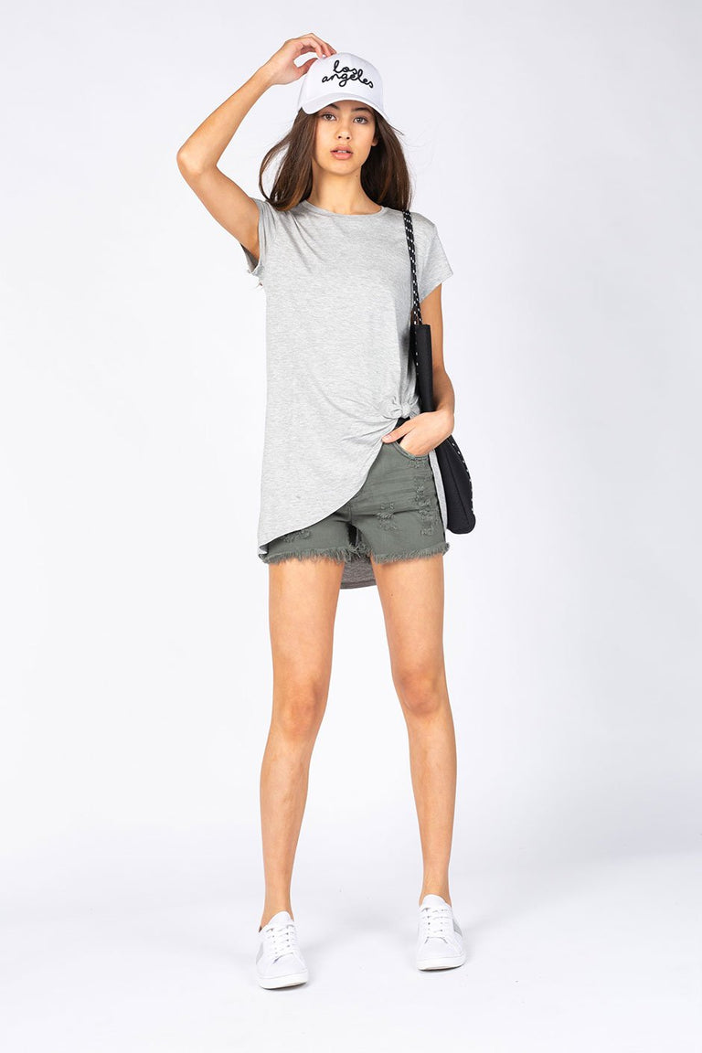 [TEST] Kids Knot Tail Hem Tee
