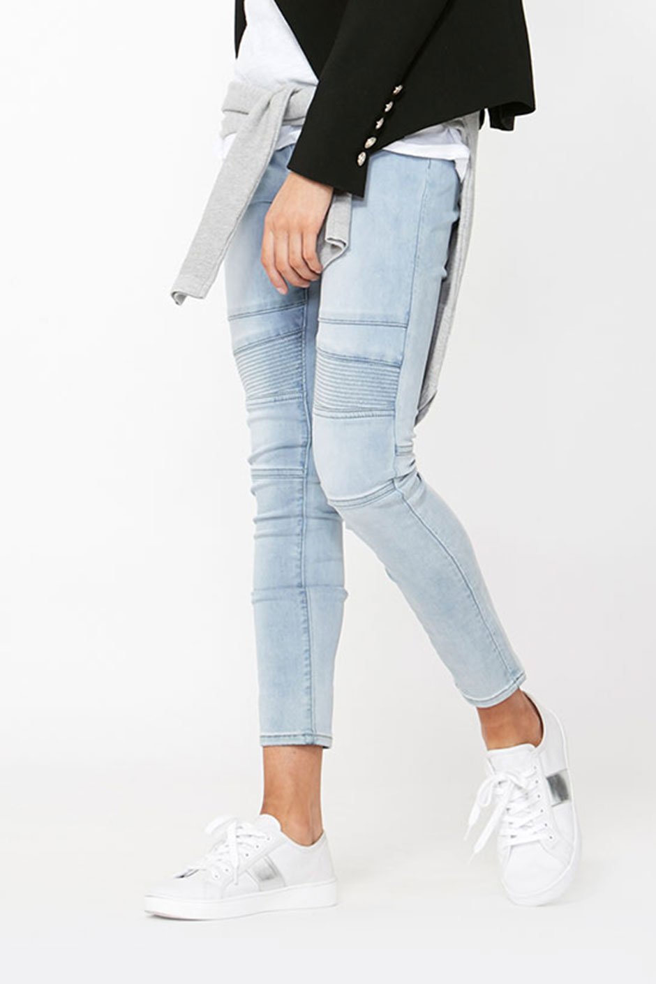 [TEST] Girls Denim Biker Jean