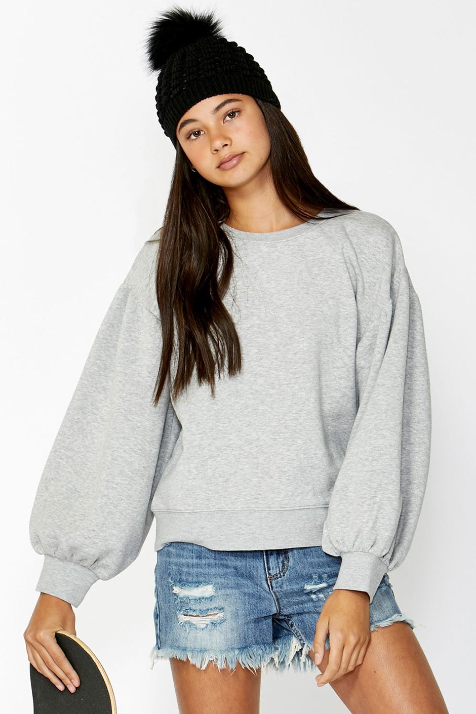 [TEST] Kids Balloon Sleeve Sweat