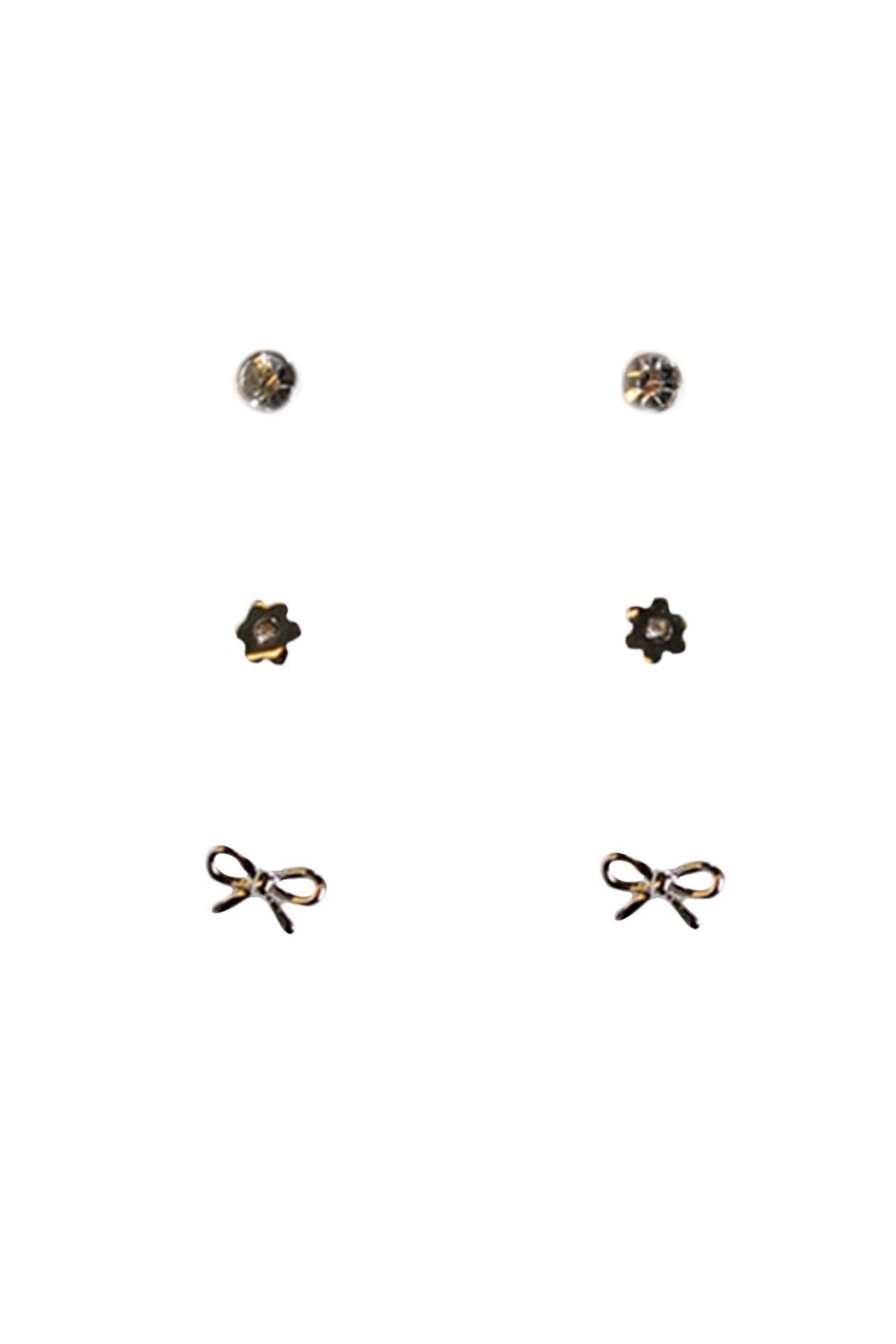 [TEST] Kids Bow Flower Disc Stud Set