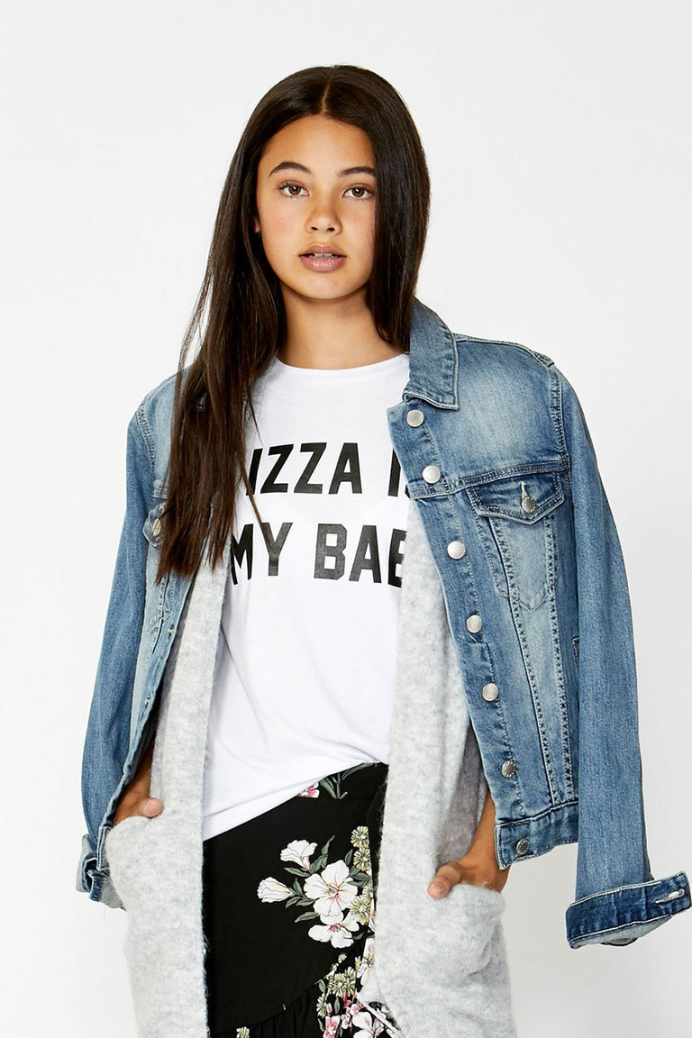 [TEST] Kids Pizza Text Tee