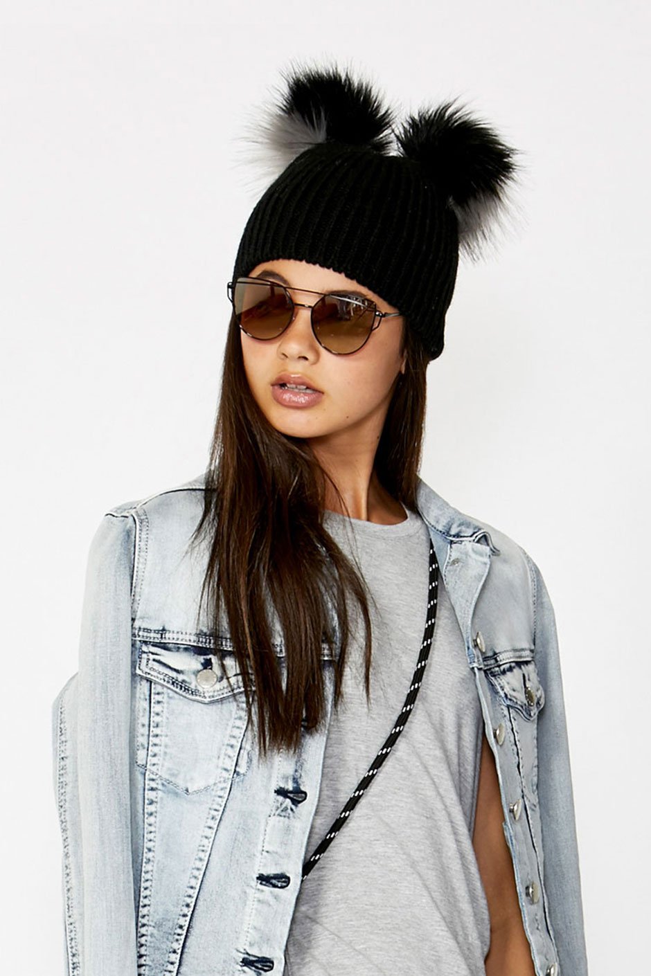 [TEST] Kids Double Pom Pom Beanie