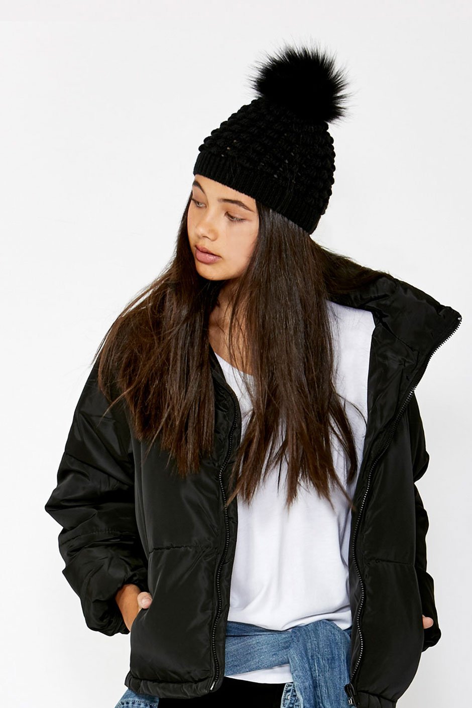 [TEST] Kids Single Pom Pom Beanie