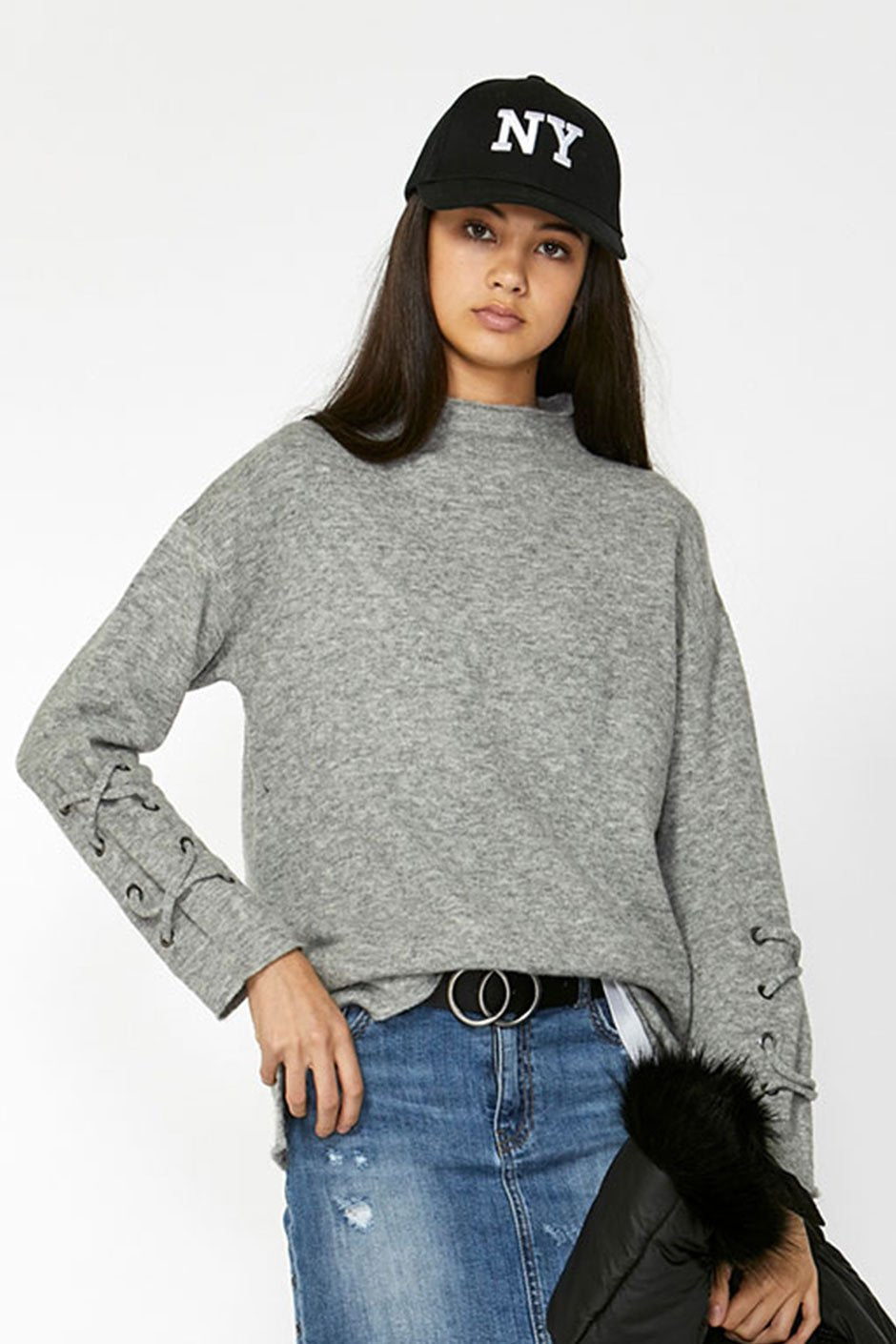 [TEST] Kids Lace Up Sleeve Knit