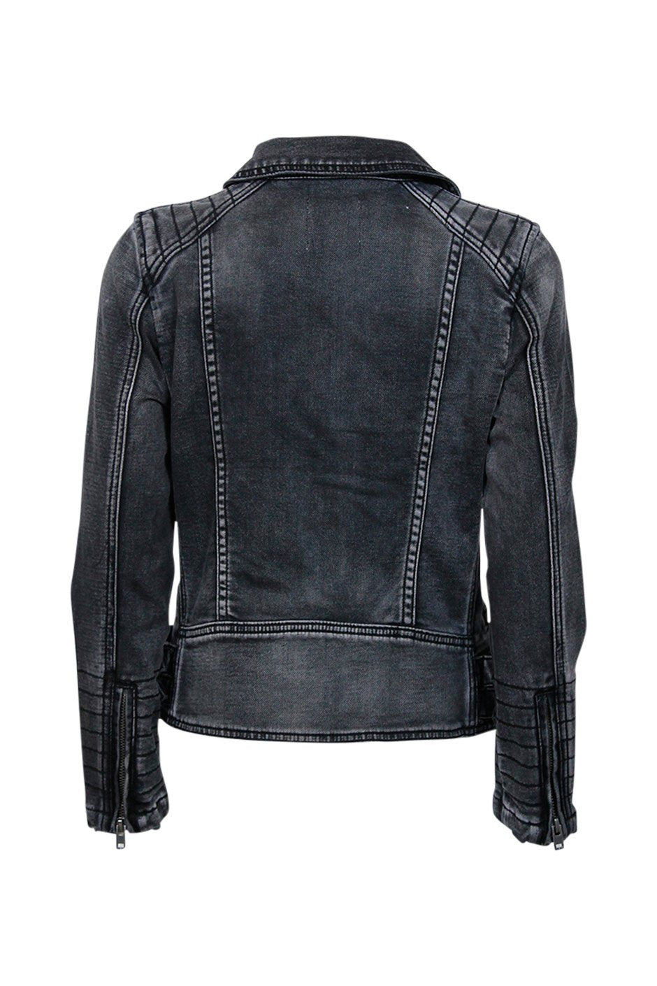 [TEST] Kids Denim Biker Detail Jacket