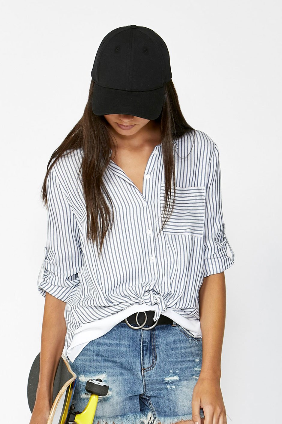 [TEST] Girls Tie Front Shirt