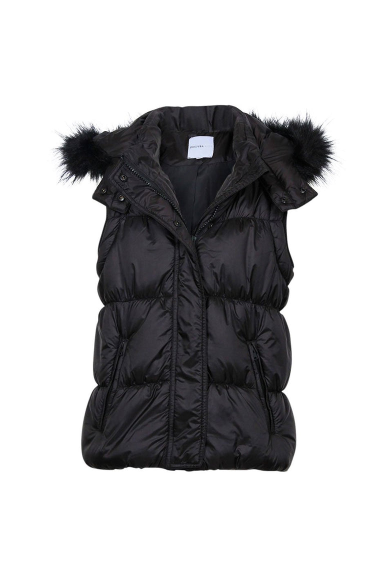 [TEST] Kids Faux Fur Hood Puffer Vest