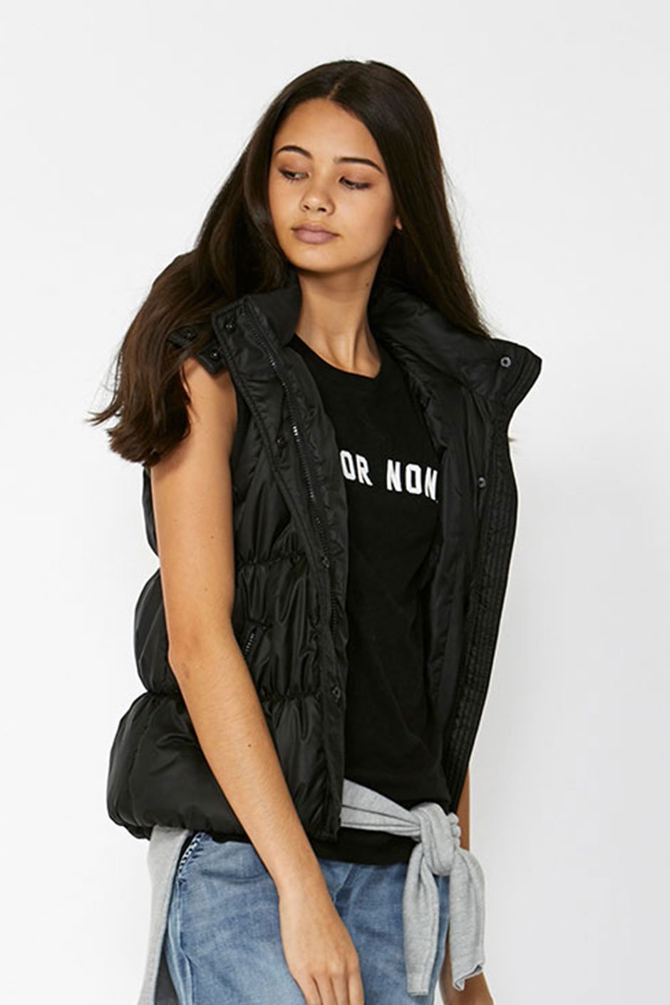 [TEST] Kids Faux Fur Hood Puffer Vest