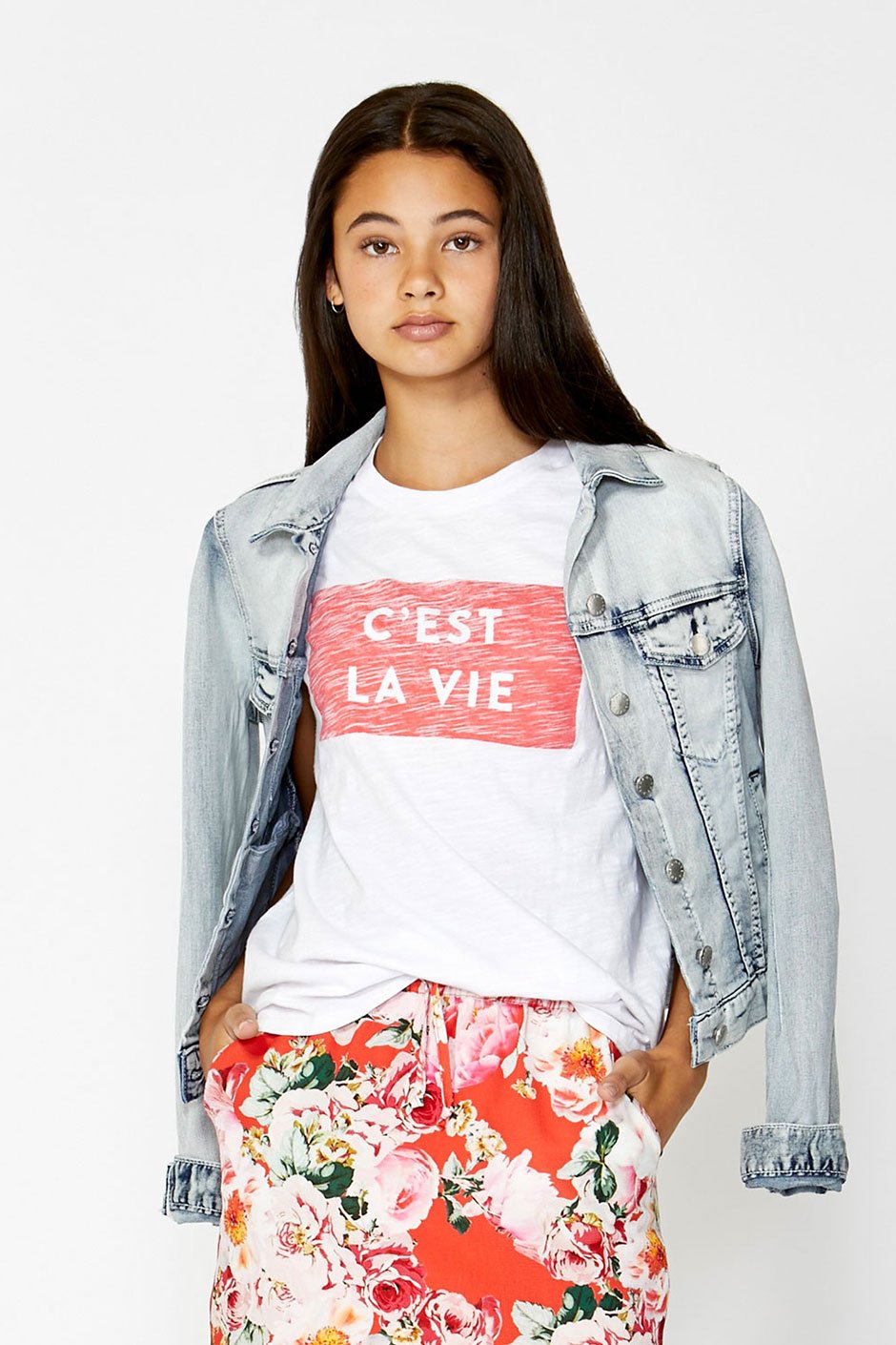 [TEST] Kids Cest La Vie Print Tee