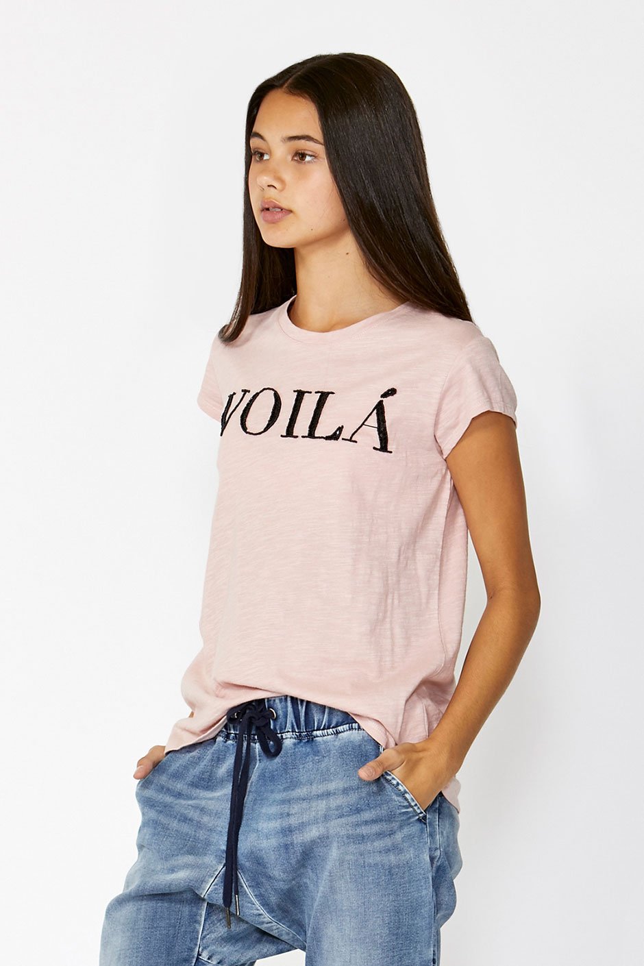 [TEST] Kids Voilà Sequin Text Tee