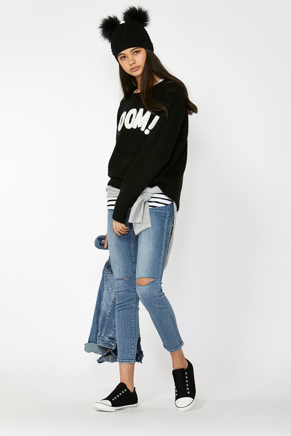 [TEST] Kids Text Knit Pullover