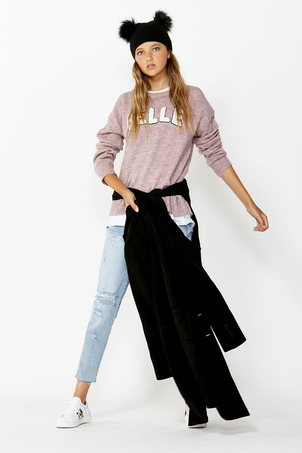[TEST] Kids Text Knit Pullover