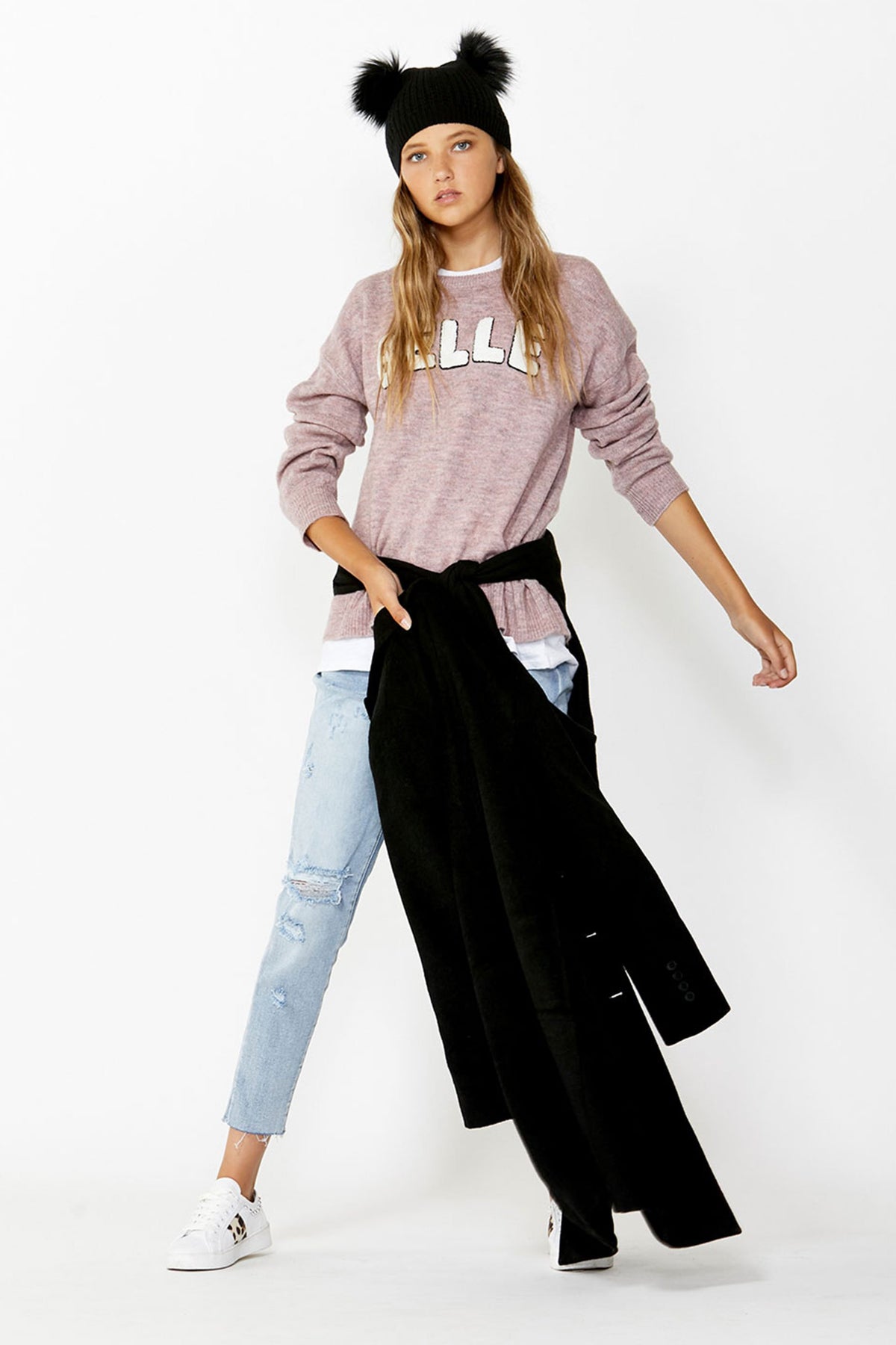 [TEST] Kids Text Knit Pullover
