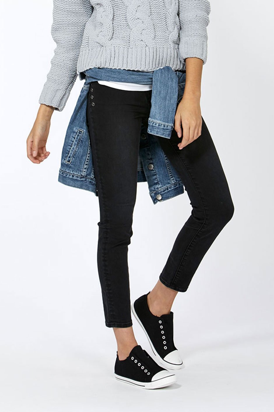 [TEST] Kids Eyelet Detail Jean