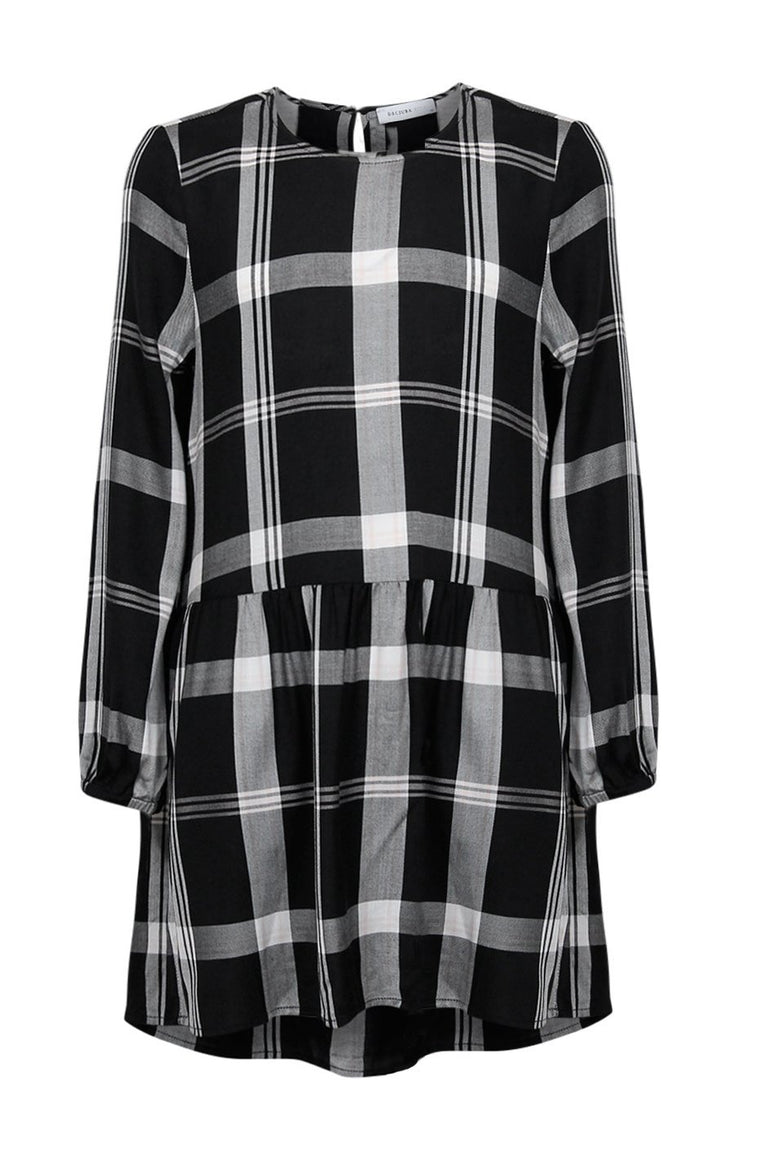[TEST] Kids Long Sleeve Check Dress