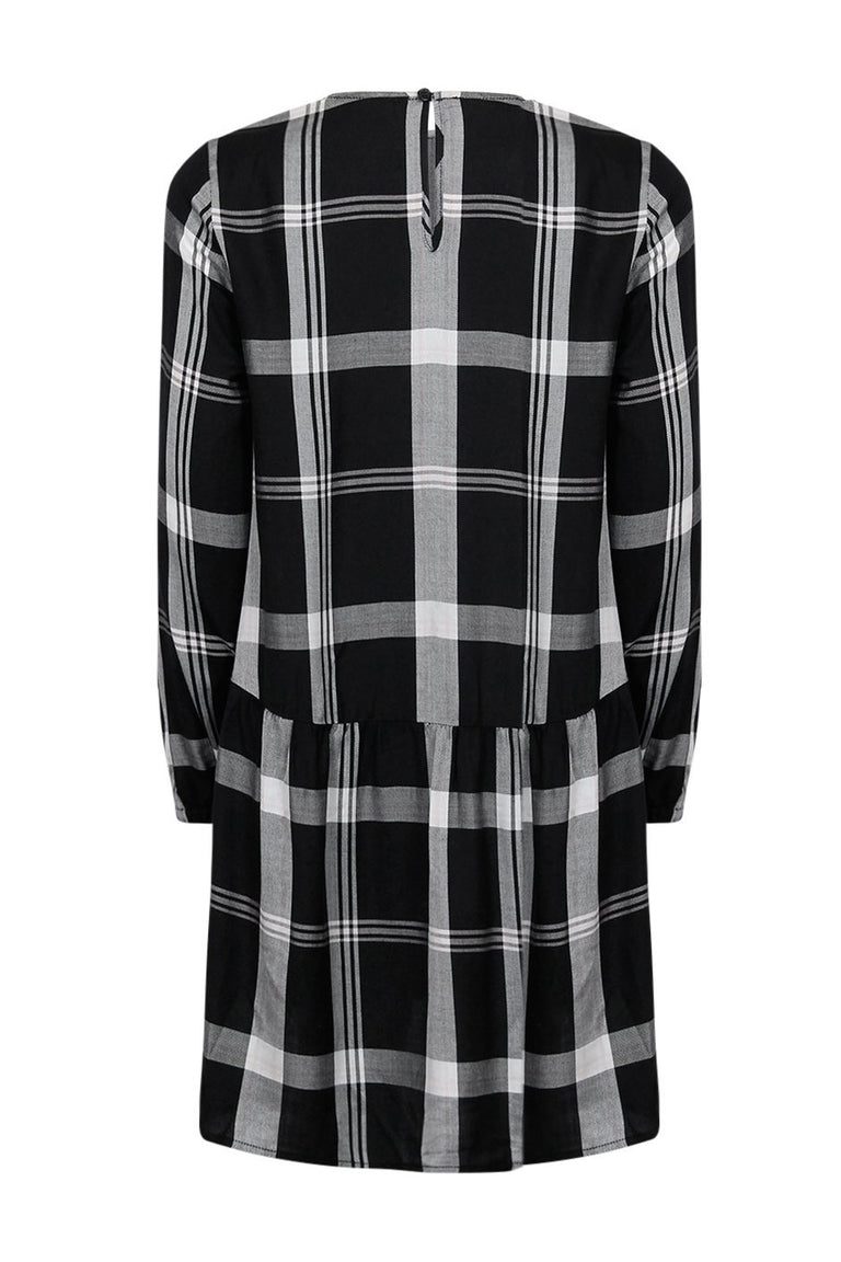 [TEST] Kids Long Sleeve Check Dress