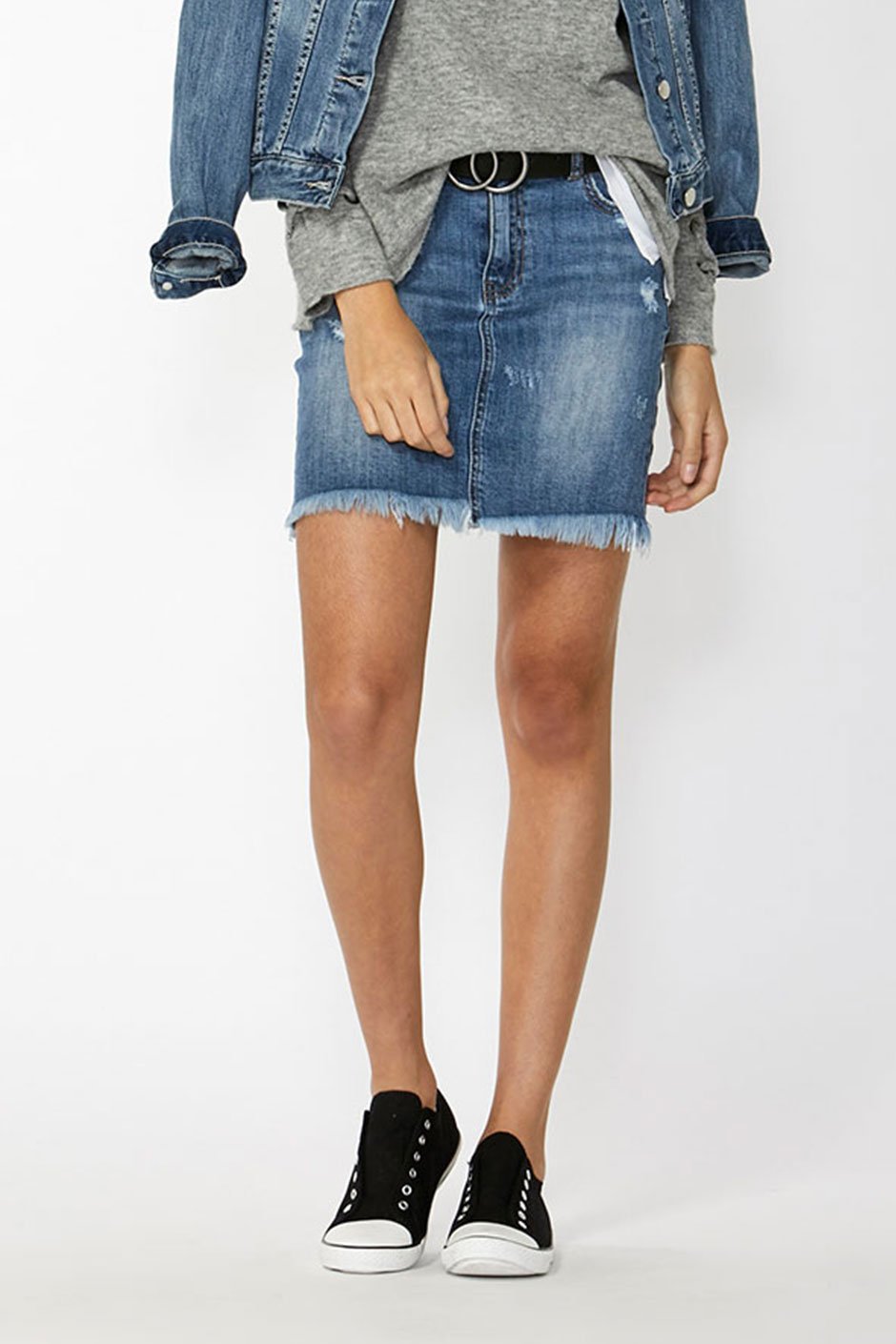 [TEST] Kids Eyelet Detail Skirt