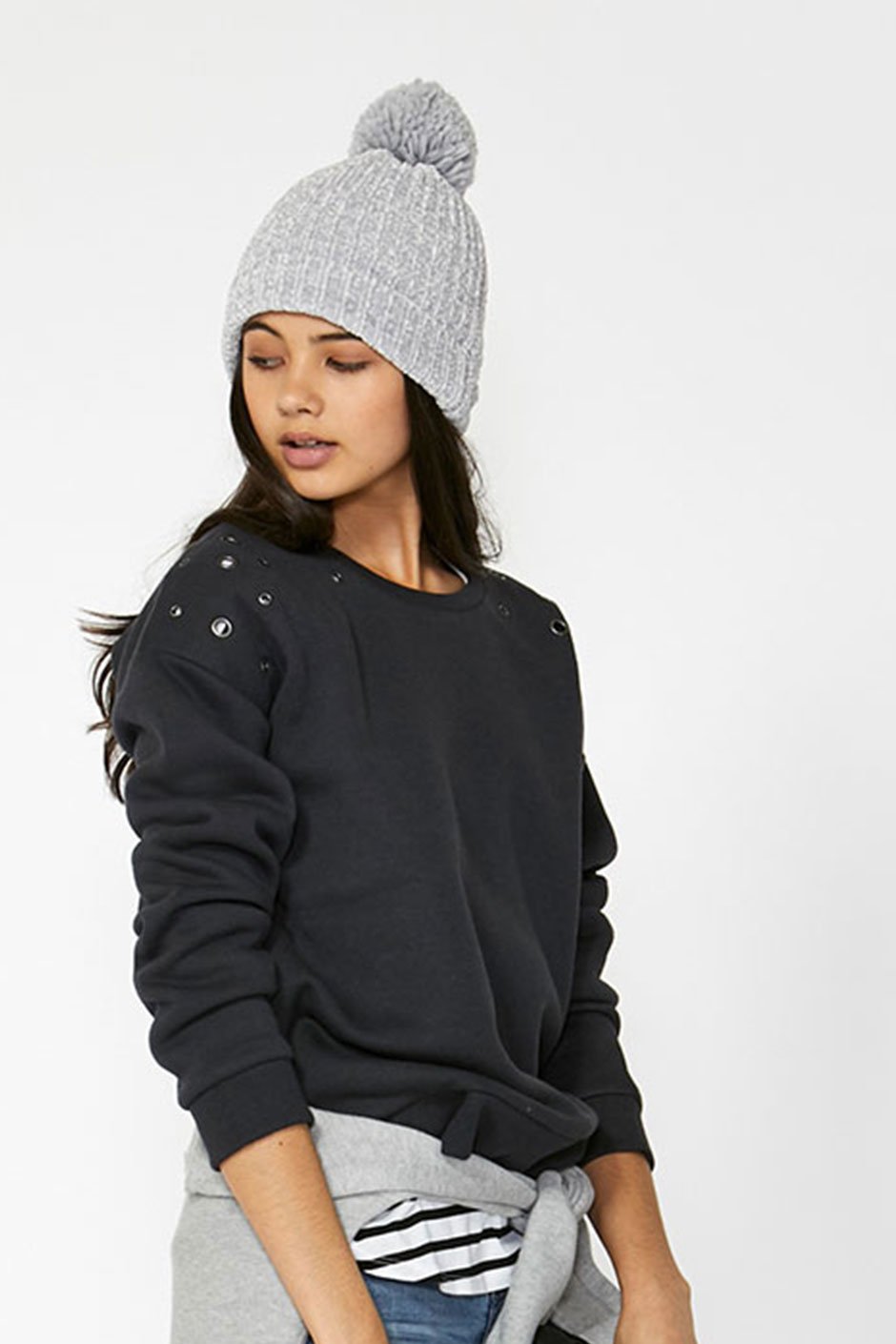 [TEST] Kids Eyelet Detail Sweat