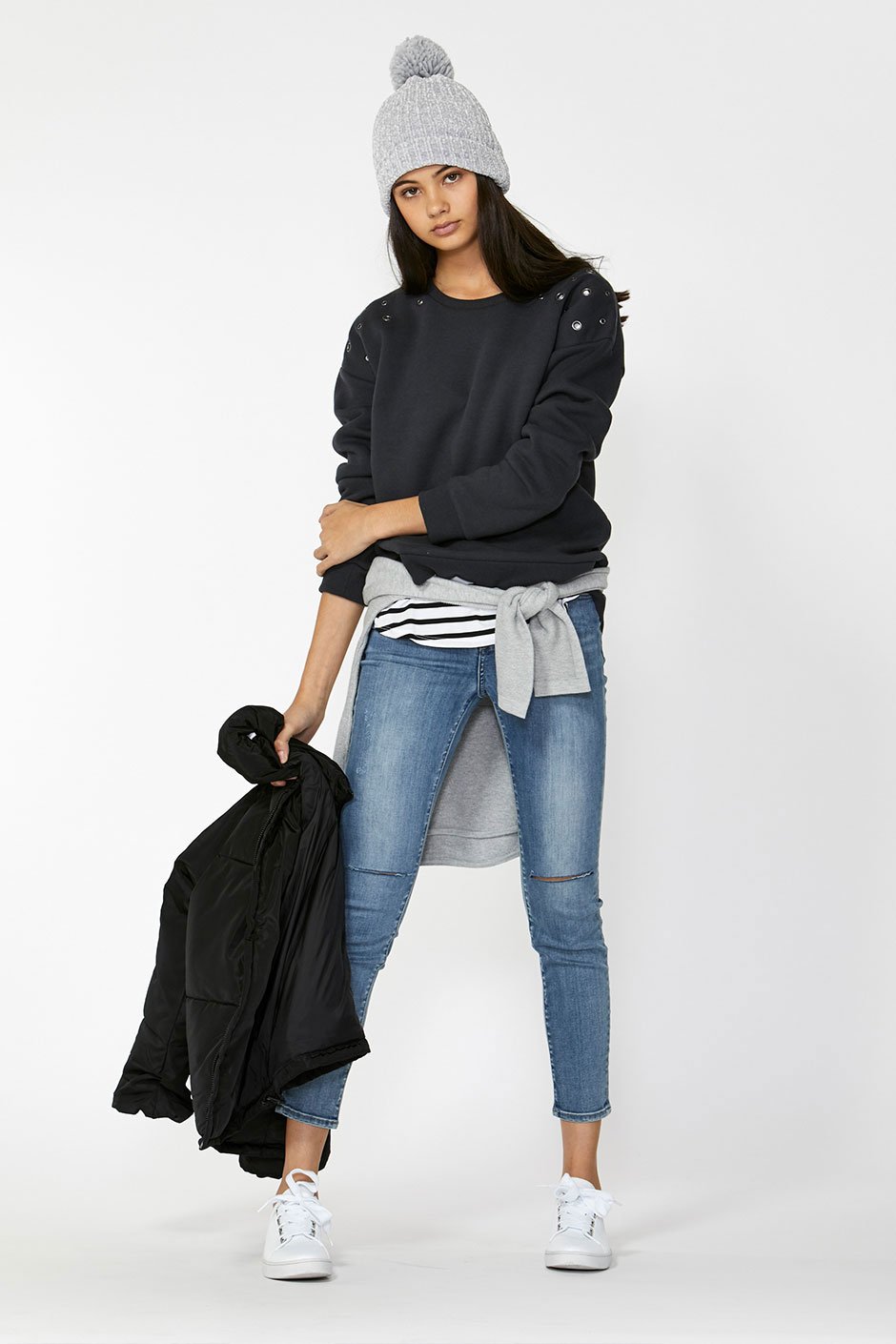 [TEST] Kids Eyelet Detail Sweat