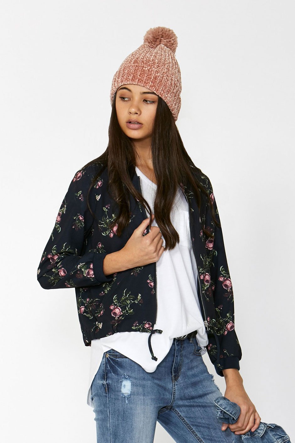 [TEST] Kids Ditsy Bomber Jacket
