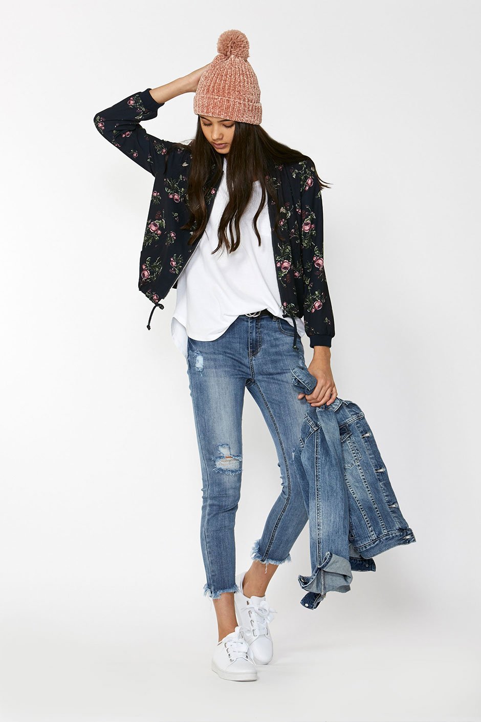 [TEST] Kids Ditsy Bomber Jacket