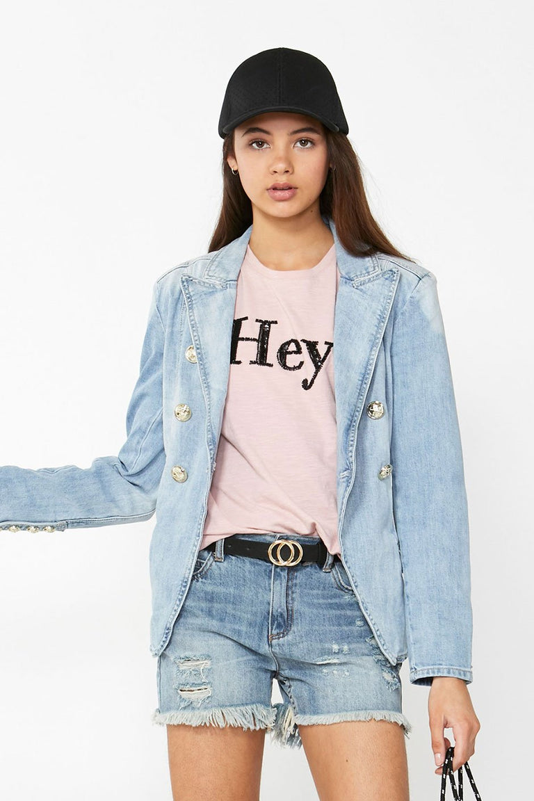 [TEST] Kids Hey Beaded Tee
