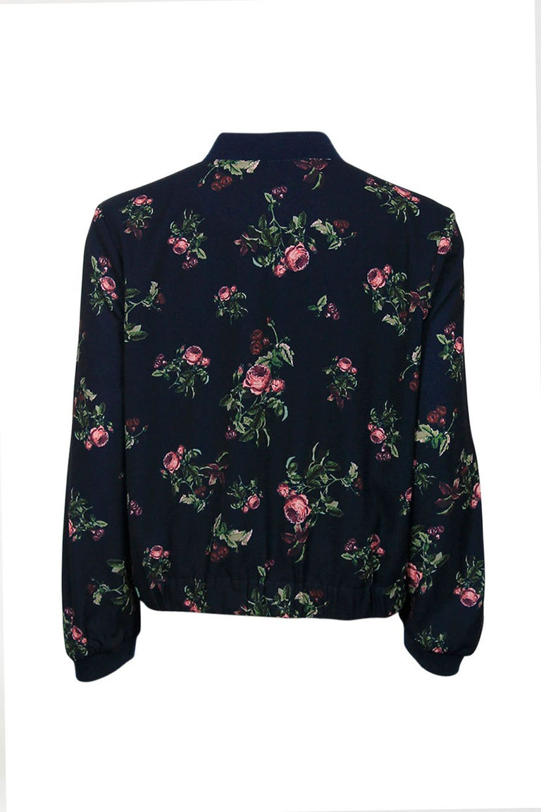 [TEST] Kids Rose Printed Bomber