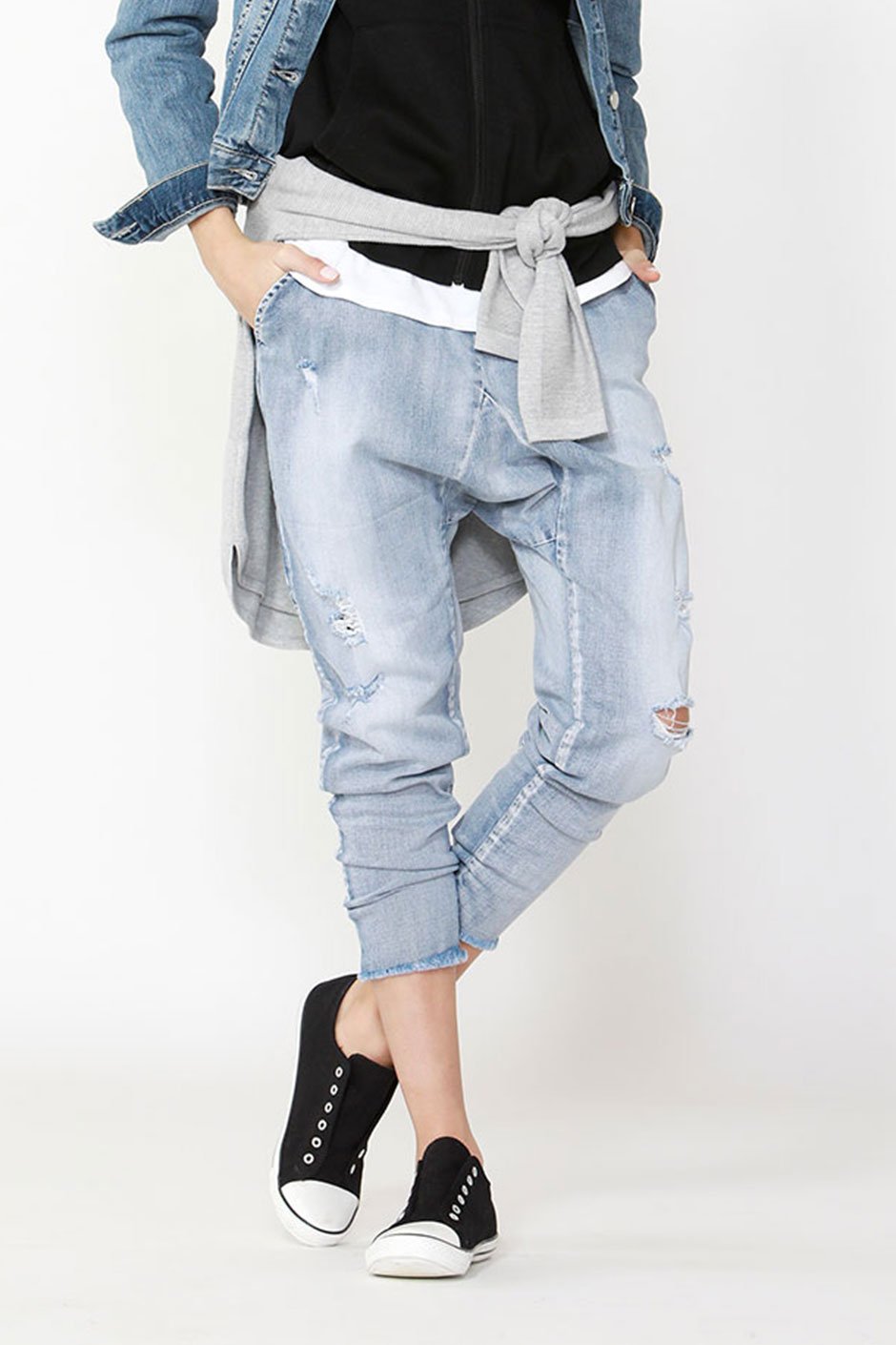 [TEST] Kids Ripped Drop Crotch Jean