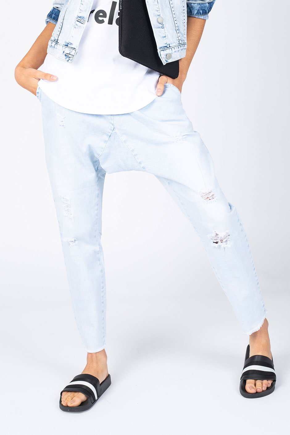 [TEST] Kids Ripped Drop Crotch Jean