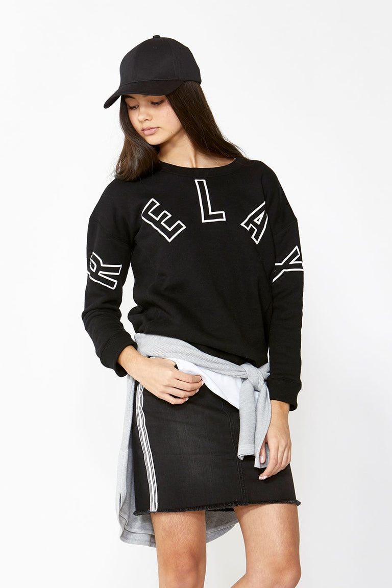 [TEST] Kids Relax Stepped Hem Sweat