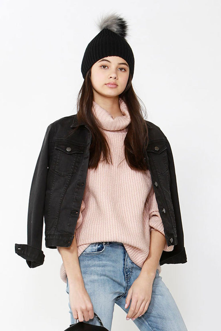 [TEST] Kids Oversized Roll Neck Knit