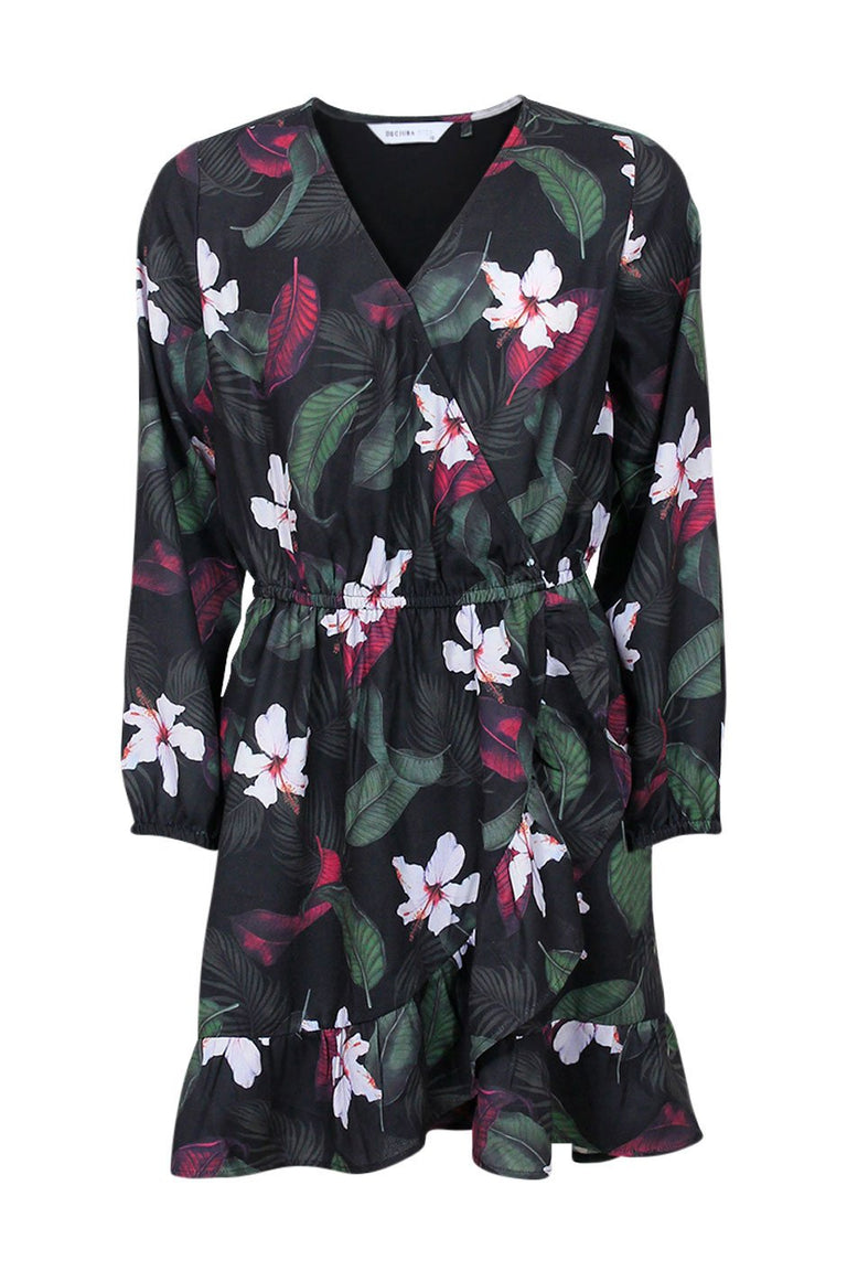 [TEST] Kids Tropical Wrap Dress