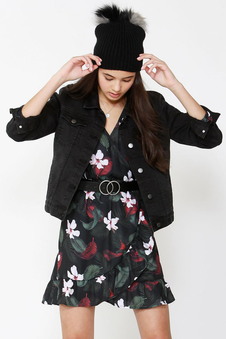 [TEST] Kids Tropical Wrap Dress